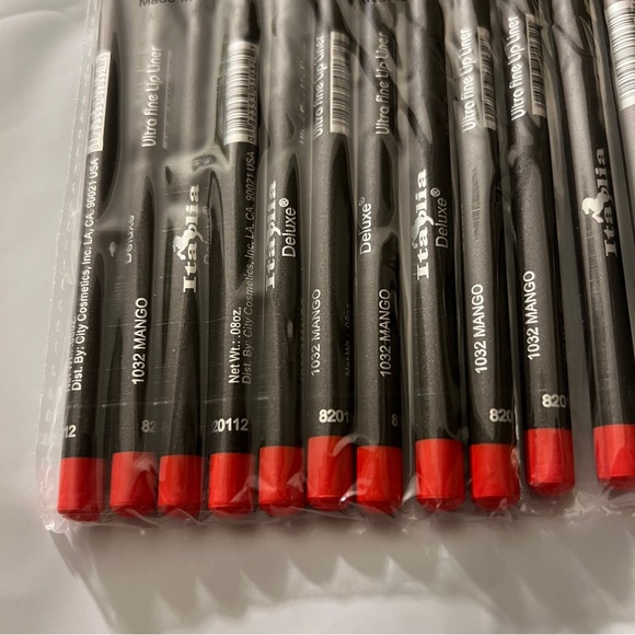 New 12PC Italia Deluxe Ultra Fine Lip Liner Set MANGO - Picture 2 of 2
